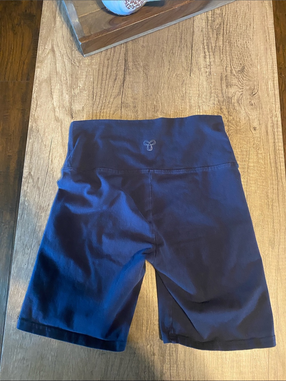 Aritzia Navy High-Rise Bike Shorts